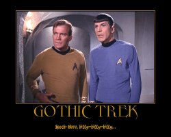 Gothic Trek --- Spock: Here, kitty-kitty-kitty...