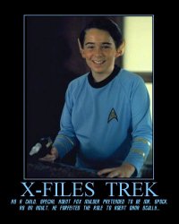 X-Files Trek --- As a child, Special Agent Fox Mulder pretended to be Mr. Spock. As an adult, he forfeited the role to Agent Dana Scully...