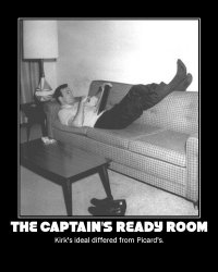 The Captain's Ready Room --- Kirk's ideal differed from Picard's.